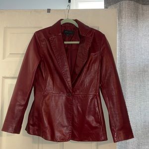Siena Studio Red Leather Jacket-M